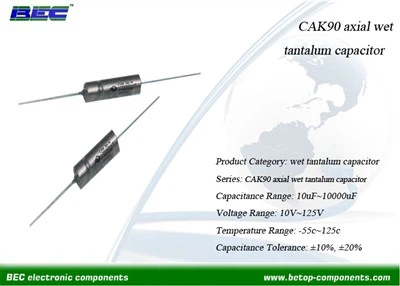 CAK90 ตัวเก็บประจุแทนทาลัมตามแนวแกน